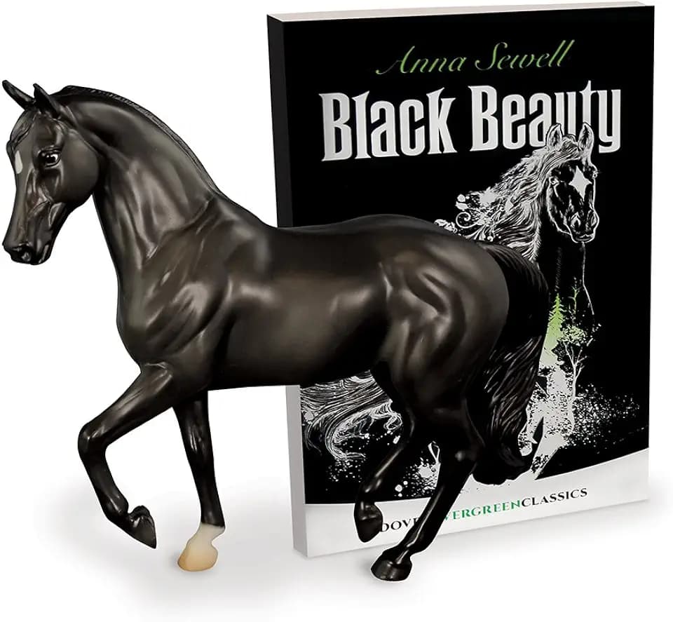Breyer Classics Black Beauty Horse and Book Set (1:12 Scale), 8 years and up