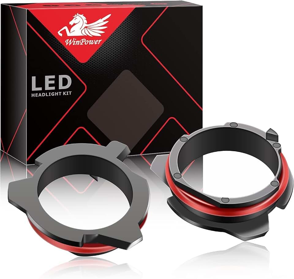WinPower H7 LED-Lampenfußclips Adapterhalterhalterung LED-Lampenfassung Konvertierungszubehör für E39 E60 E61 F10 F11 F07 F85 G30 G31 G38 usw., 2 Teilig
