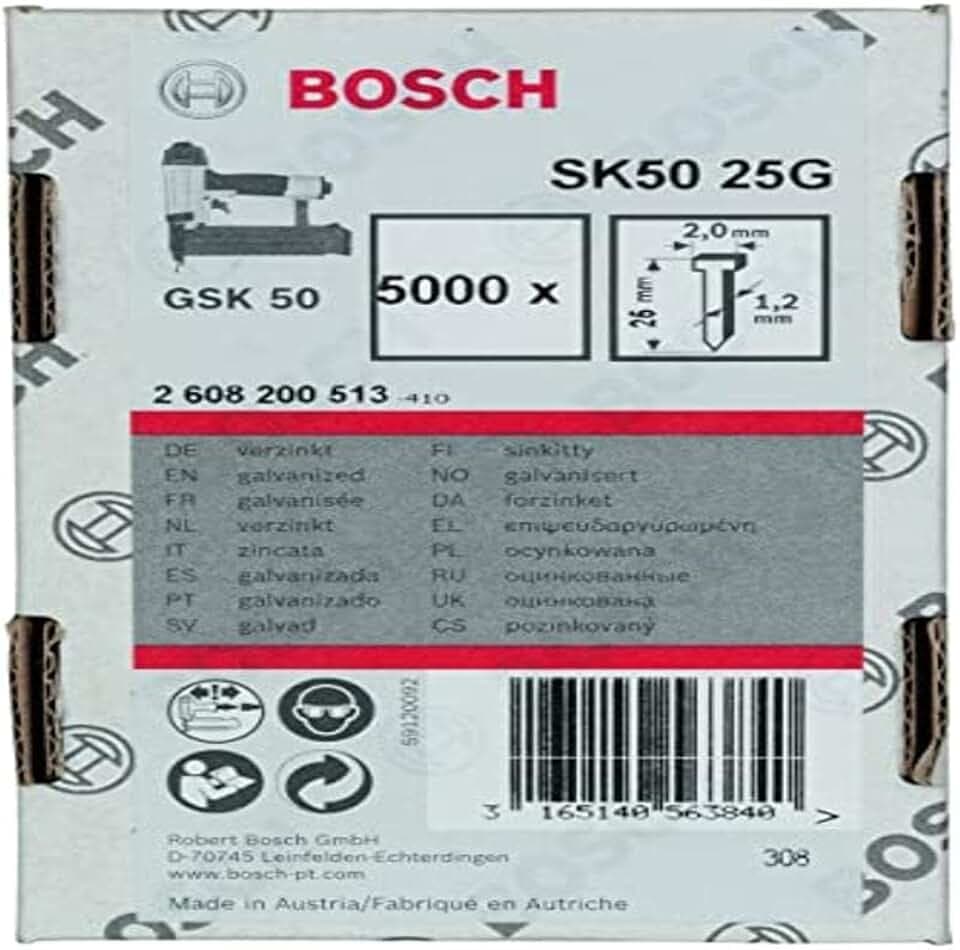 Bosch 5000x PRO BN18 Stiftnägel, 25G