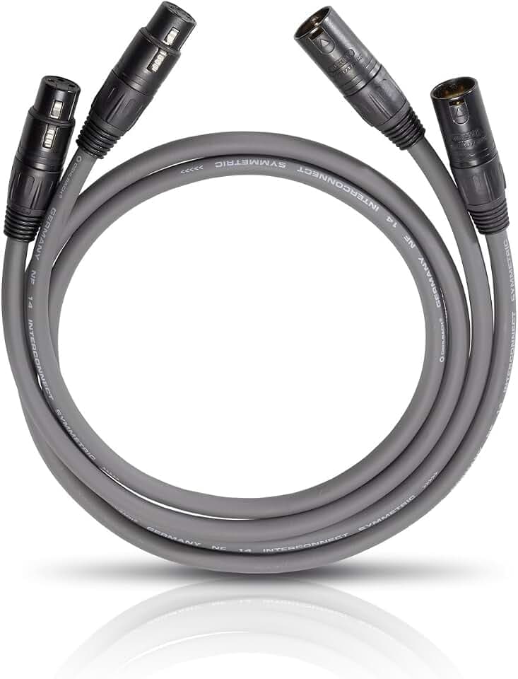 OEHLBACH NF 14 Master X NF-Audiokabel mit XLR-Stecker, symmetrisch aufgebaut grau 0.50 m