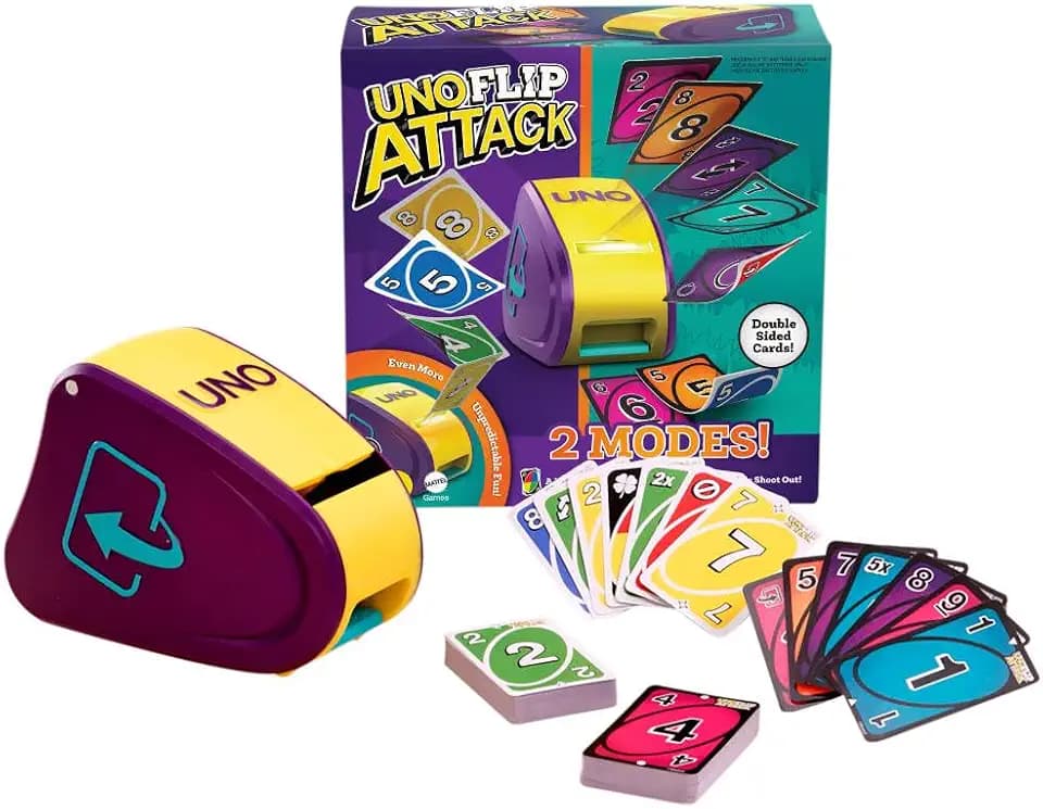 Mattel Games UNO Flip Attack Card Game, Ages 7+, 2-10 Players