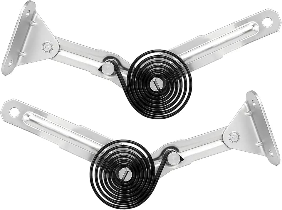 Pair Hood Hinge Driver and Passenger Side Fit for Ford F-150 F-250 F-350 1987–1997 Bronco 1987–1996 Replaces FO1236103 FO1236104 F4TZ16826B F4TZ16826A 615343329291 615343329307