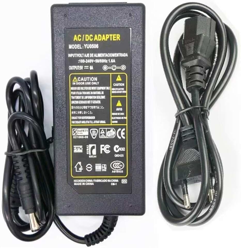 5V 6A 30W,Netzadapter Transformator Ladegerät für LED Streifen,Router, Lautsprecher, LCD-Fernseher, Kameras, TV-Boxen, USB-Hub und 5V Heim-Elektronik