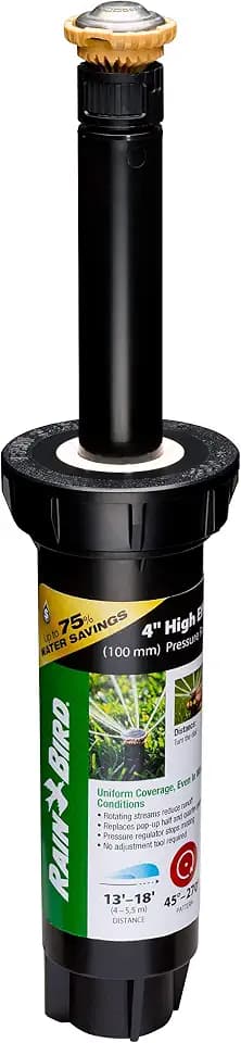 Rain Bird 12SAPROPR HE Pro Rotary Sprinkler, Adj 45-270°, 13-18 Feet, 4"