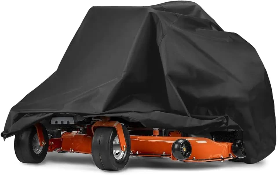 Zero Turn Mower Cover, 210D Universal Fit Lawn Mower Covers, Waterproof, UV, Dust and Wind-Resistant for Outdoor Protection, Zero Turn Mower Accessories