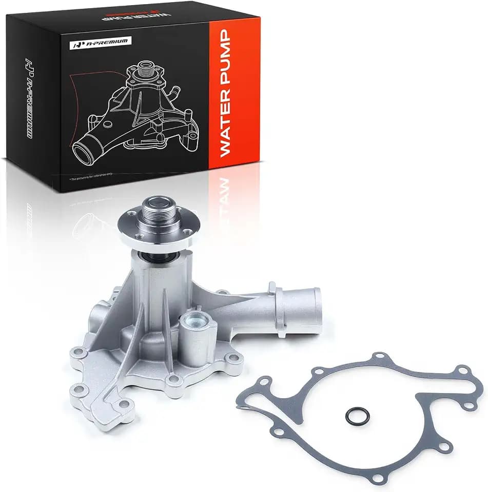 A-Premium Engine Water Pump W/Gasket & Seal Compatible with E-150, E-250, F-150, Econoline, 6Cyl 4.2L