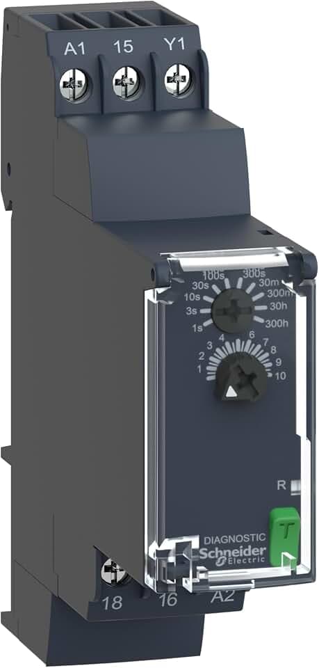 Schneider Electric Ansprechverzögerung, Sicherheits und Steuerungsrelais, 0,05s-300h, 24-240V AC/DC, 1W, Artikelnummer RE22R1AMR