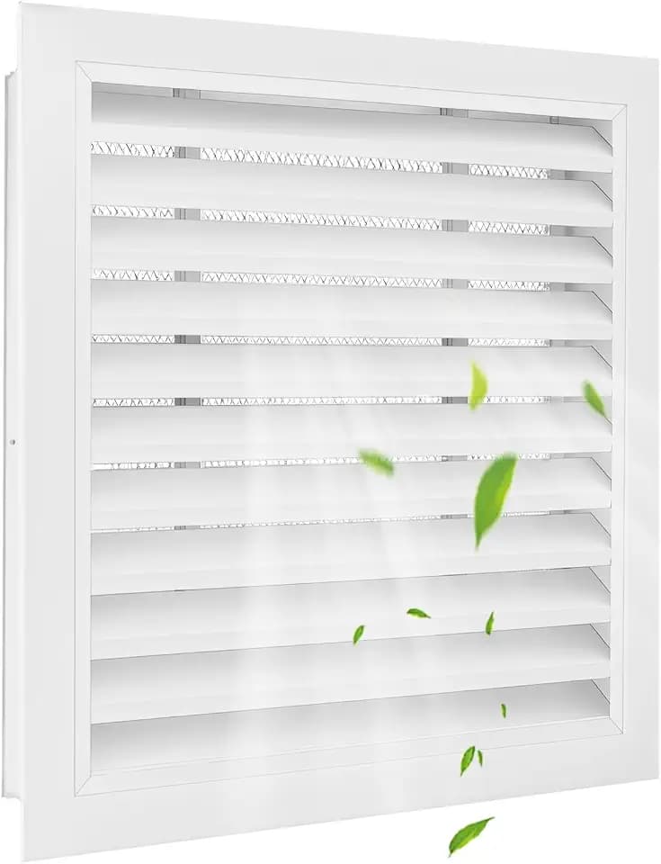 14"x14" Gable Vent - Premium Aluminum，Shed Vents with Screen, Ideal for Gables, Wall, and Attics - Vent Opening 12"x12" - Boost Ventilation and Guard Against Moisture