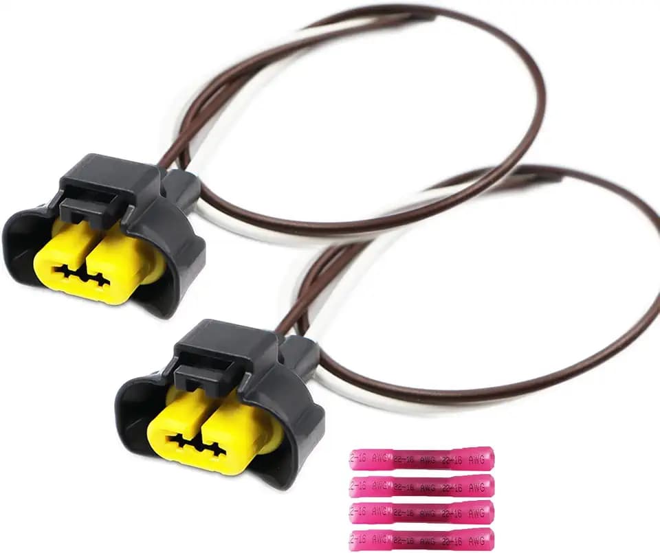 2-Pin Fog Lamp Fog Light Connector Compatible with Infiniti Q50