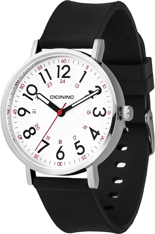 cicininc Watch with Second Hand for Nursing Women | Analog | Military Time