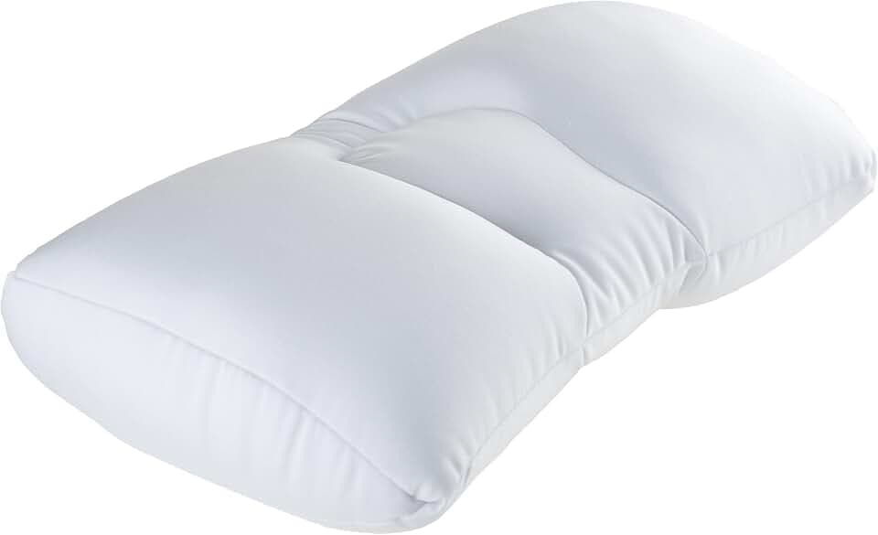 Bluestone Microbead Pillow, White, 20.5” x 11” x 4”