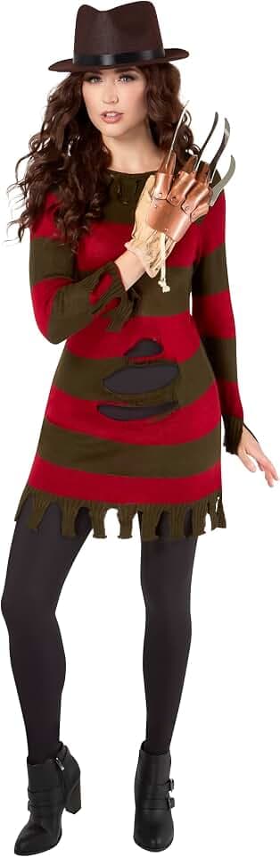 Rubies at Party City A Nightmare on Elm Street: Freddy Krueger Costume for Adults, Women's Costume