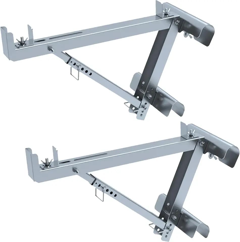 Ladder Jacks 2 Pack for Metaltech Scaffolding Platform,Two-Rung Short Body Extension Ladder Jack for Working Stage,2024 Upgrading Design & Strengthen Stability. (1 Pair)