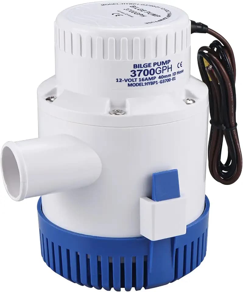 FreeTec Bilgenpumpe 12V 3700gph 235LPM Tauchpumpe Wasserpumpe für Marine boote Yacht Wohnwagen Camping Outdoor