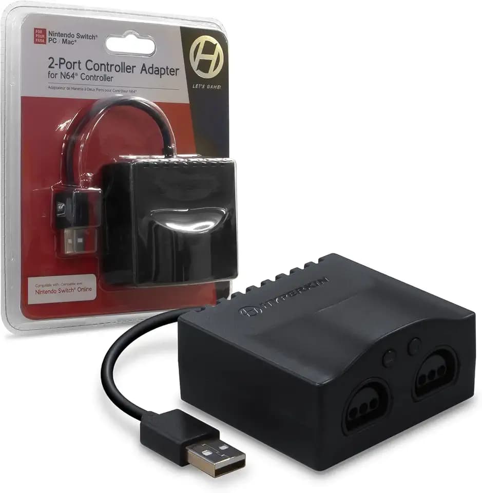 Hyperkin 2-Port Controller Adapter for N64 / Nintendo Switch/PC