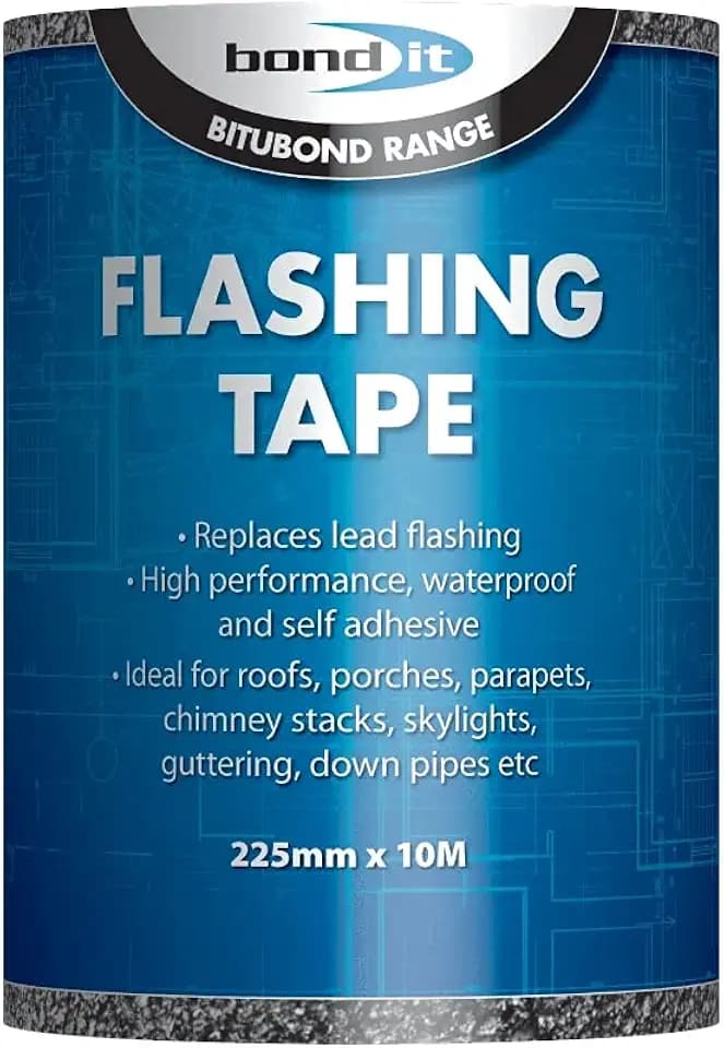 Bond-It Selbstklebendes Blinkband, 225 mm x 10 m, selbstklebend, wetterfest, robust, flexibel und einfach zu verwenden. Ideal für Dachreparaturen. Verschiedene Breiten und Längen erhältlich