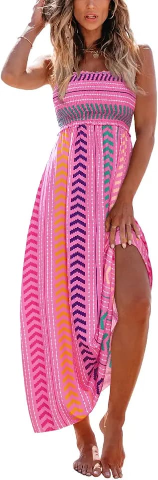 CUPSHE Women Maxi Summer Dress 2026 Floral Flowy Sundress