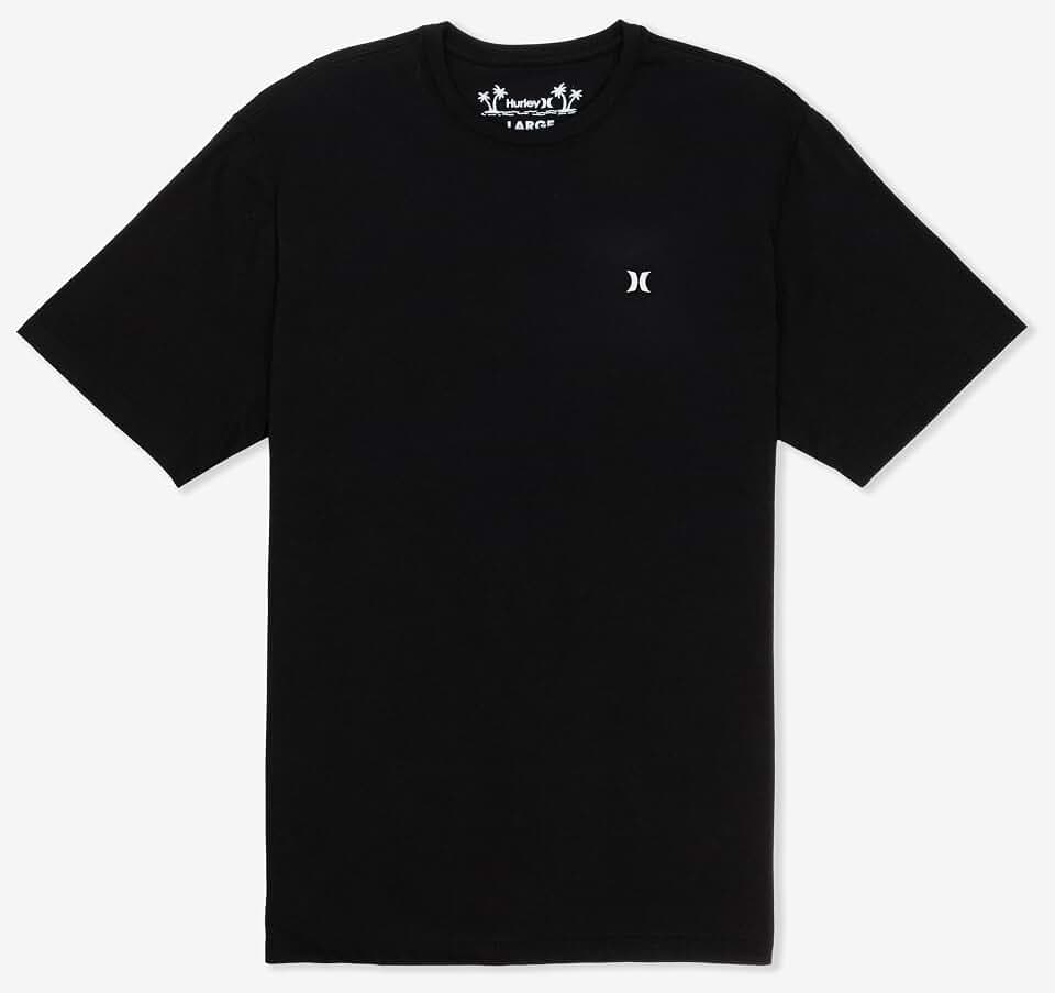 Hurley Men's Short Sleeve Icon Logo Core T-Shirt, Regular Fit Crewneck Tee