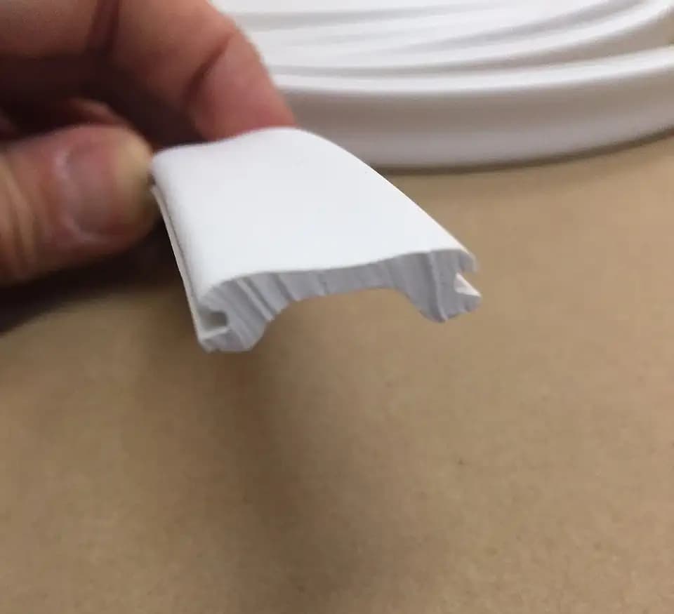 Automotive Authority LLC White RV Camper Trailer Thick Vinyl 3/4" Insert Trim Mold Flexible Screw Cover 0.75" x 24 Feet (24 ft, White)