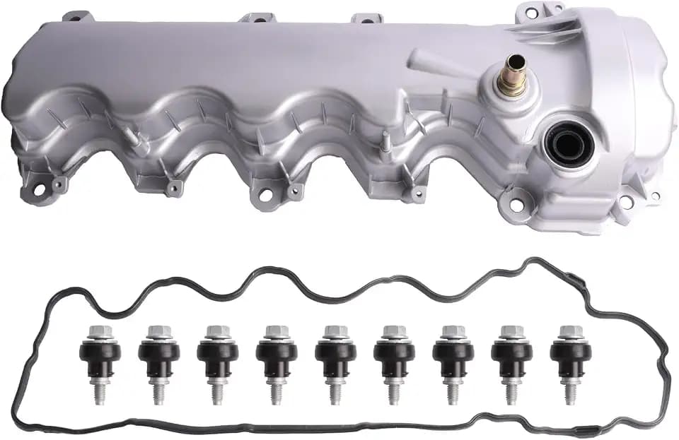 Left Side Valve Cover Compatible with Ford F-150 F-250 F-350 Expedition Explorer Mustang Lincoln Mark LT Navigator Mountaineer 4.6L 5.4L V8 2004-2014 Replace 9L1Z6582C