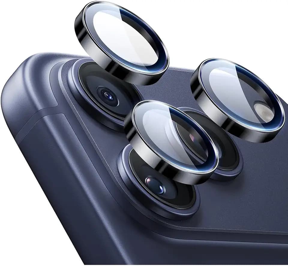 ESR for iPhone 17 Pro Max/17 Pro Camera Lens Protector, 2 Pack, Black