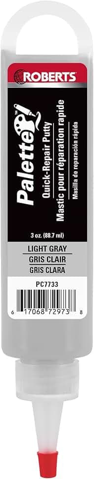 ROBERTS Palette Quick-Repair Putty for Wood, Laminate & Vinyl - Light Gray