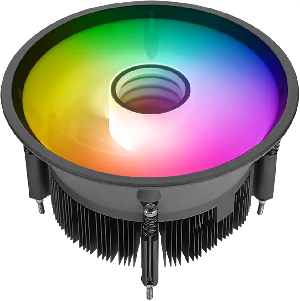 Thermaltake UX150 ARGB CPU Cooler; Copper Base/Aluminum Fins; 130mm PWM Fan; 500~2400 RPM; LGA 1851/1700/1200/1156/1155/1151/1150; Infinity Mirror; 130W TDP; Black; CL-P146-CA13SW-A