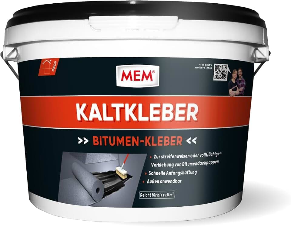 MEM Kaltkleber Schwarz – 3 kg – Bitumenklebemasse