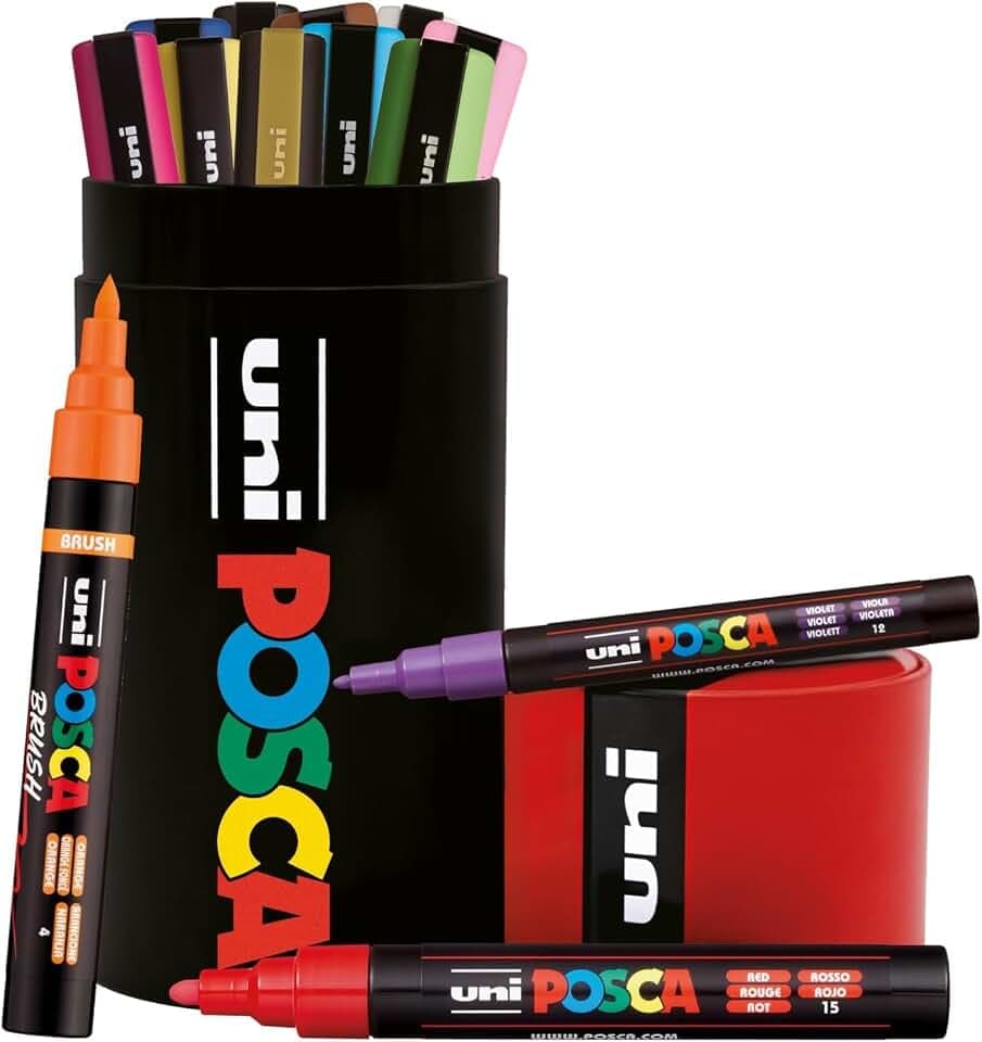 POSCA Stiftetui aus Acryl auf Wasserbasis, 13 Stück