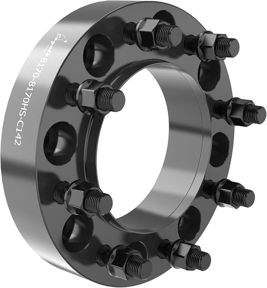 Wheel Accessories Parts 1 Pc Hub Centric Wheel Spacers Adapters 8 on 170mm 8x170mm 1.5 Inch Thick 124.9mm Hub M14X2 14x2 Thread Stud Fits Ford F250 F350 Super Duty SRW/DRW ｜ Front