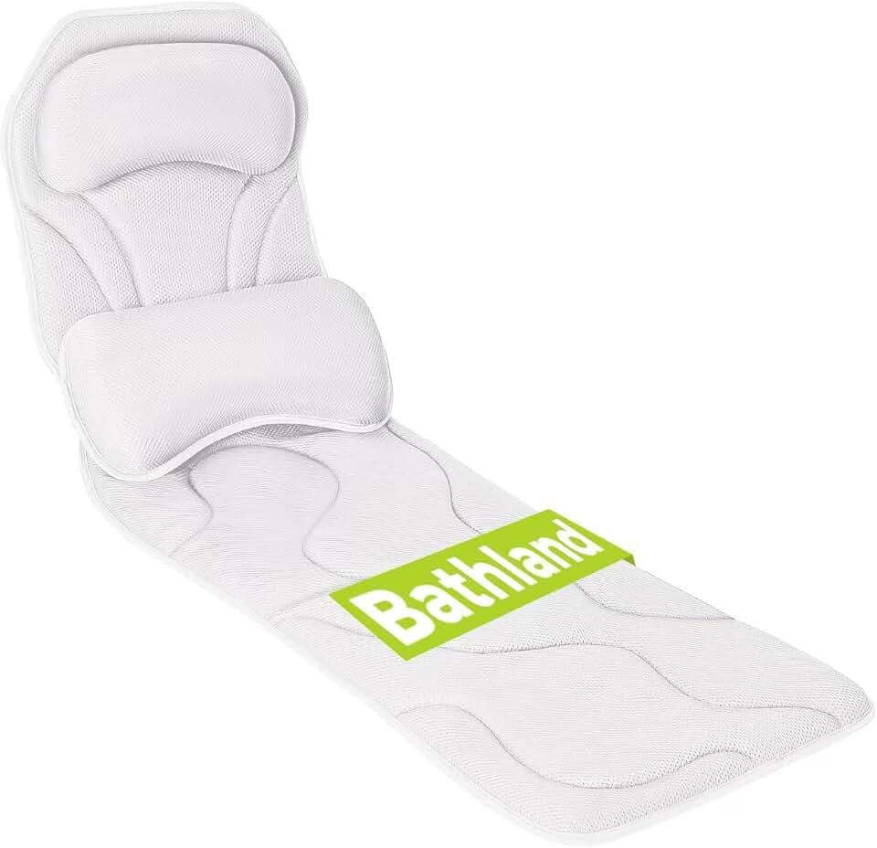 Full Body Bath Pillow for Tub - Extra Long & Thick Tub Pillow