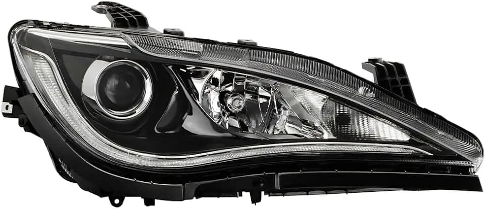 Spyder (POE) Chrysler Pacifica 17-20 Halogen w/LED DRL High Quad Lamp Chrome Trim Headlight - OE Right