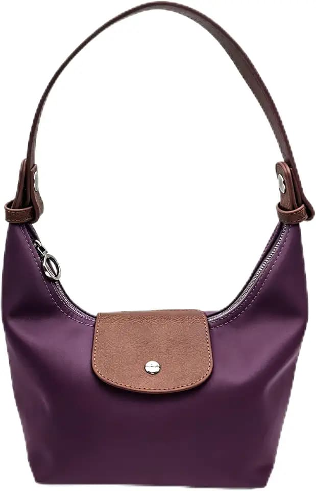 Convertible Women Underarm Bag Shoulder Purses with 2 Straps, Handbag Zipper Closure Minimalist Dumpling Design