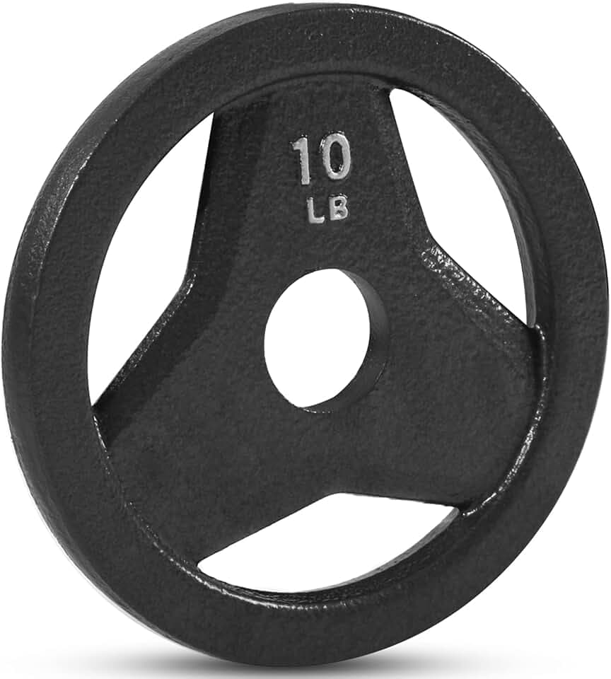 JFIT Olympic 2 Inch Grip Plates and Bumper Plates for Barbell - Single Weights or Sets of 2 (Muliple Weights)
