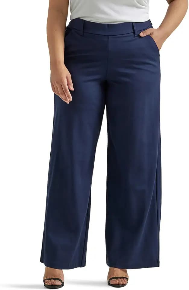 Lee Women's Ultra Lux Comfort Any Wear Wide Leg Pant