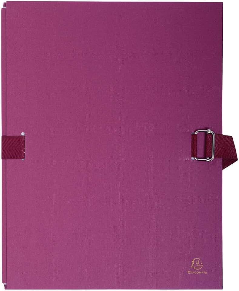 Exacompta 223279E Ordner mit ausziehbarem Rücken und einer Klappe bordeaux