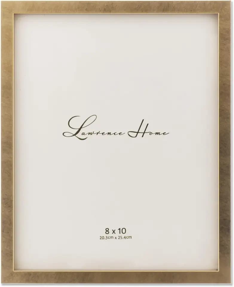 Lawrence Frames 708080 Galvanized Expressions 8x10 Chloe Contemporary Gold Picture Frame