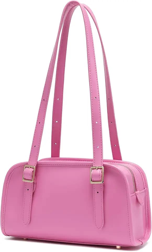 Keyli Swing Zip Shoulder Bag Fashion Purses for Women, Leather Shoulder Handbag Top-Handle Hobo Bags with Adjustable Strap