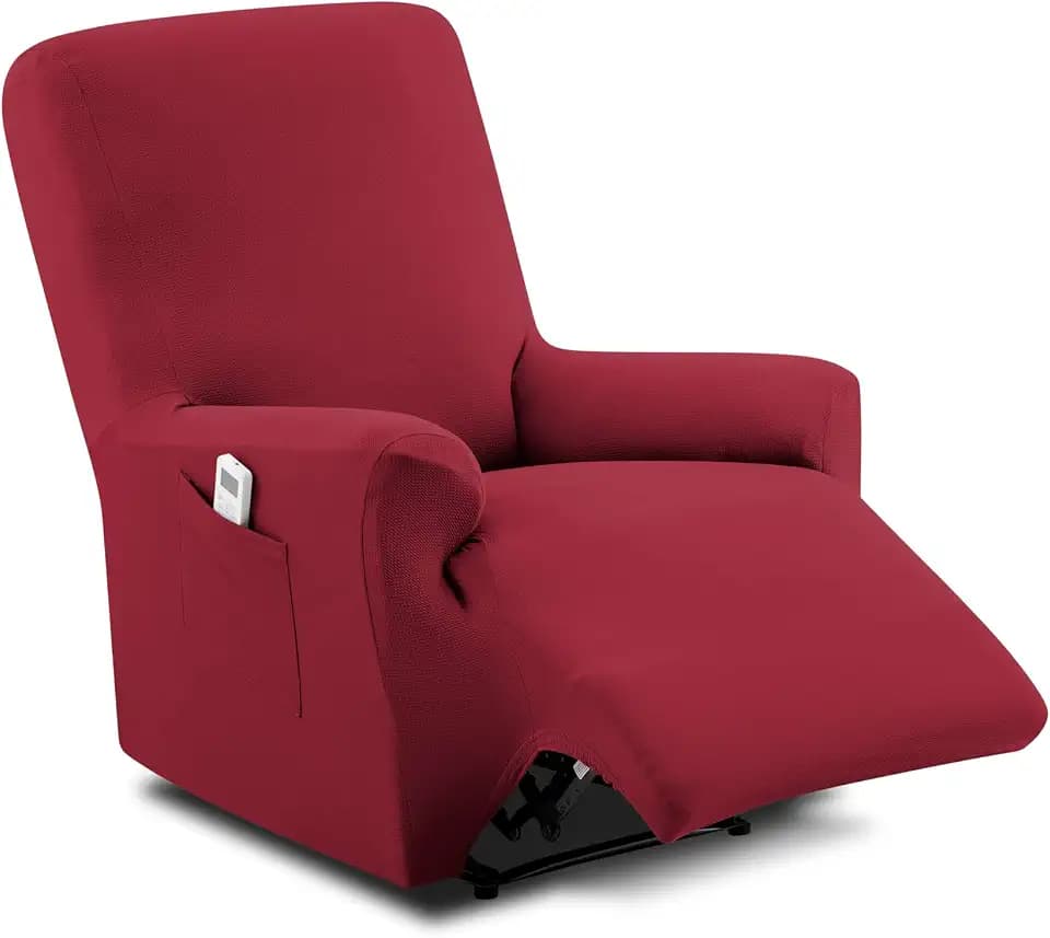 Textilhome Relaxsesselbezug TEIDE Stretch Sesselschoner Rot dehnbar