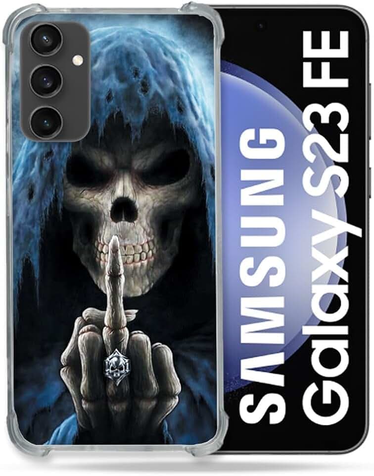 Verstärkte Schutzhülle für Samsung Galaxy S23 FE mit Totenkopfmotiv