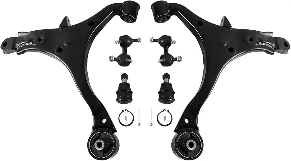 Front End 6pc Suspension Kit for Honda CR-V 2002 2003 2004 2005 2006, 2 Lower Control Arms + 2 Lower Ball Joints + 2 Sway Bar Links, CR-V Replacement 6pcs Kit