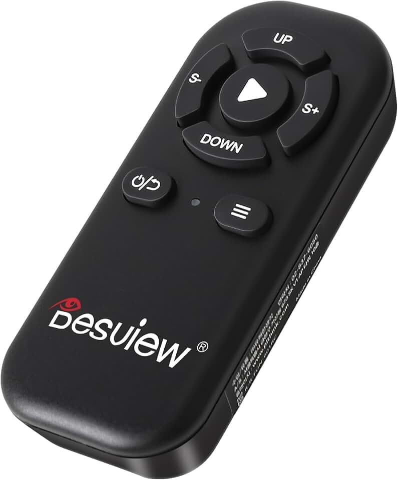 Bluetooth-Fernbedienung für Desview Teleprompter, Inklusive Teleprompter APP Kompatibel mit iOS und Android Smartphone Tablet