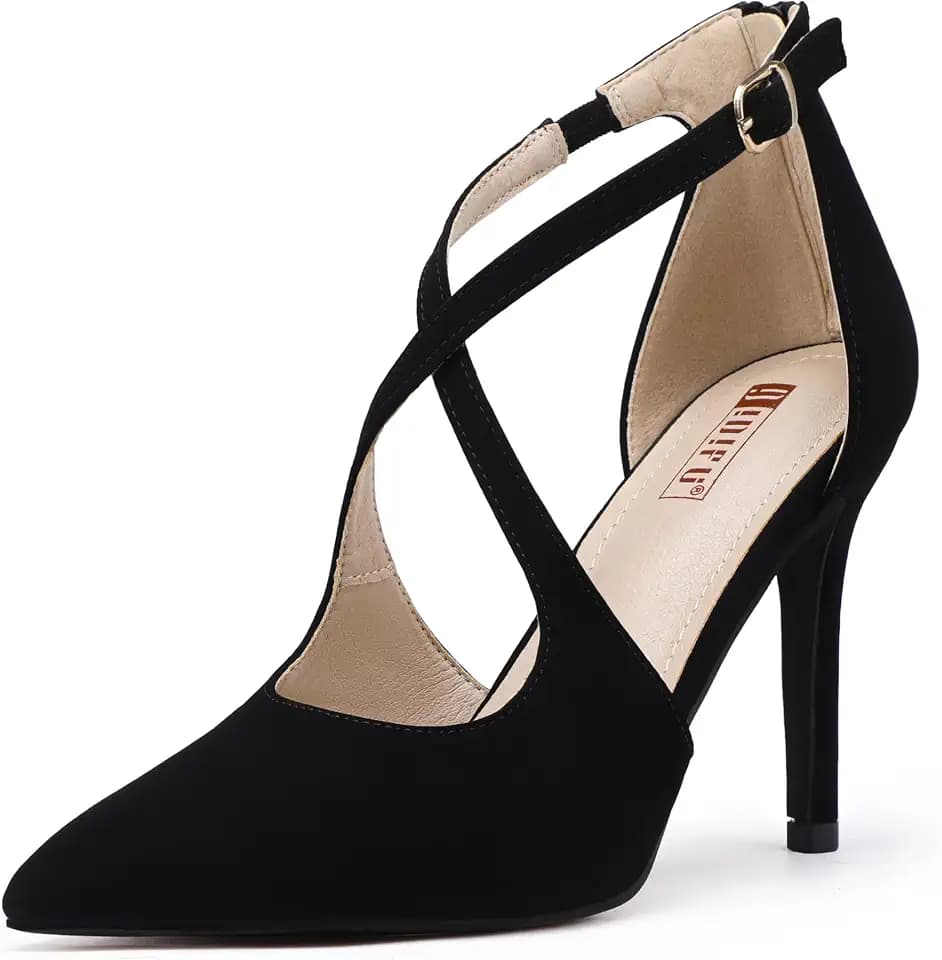 IDIFU Women's Pumps IN4 Closed Toe Stiletto High Heels Dress Shoes