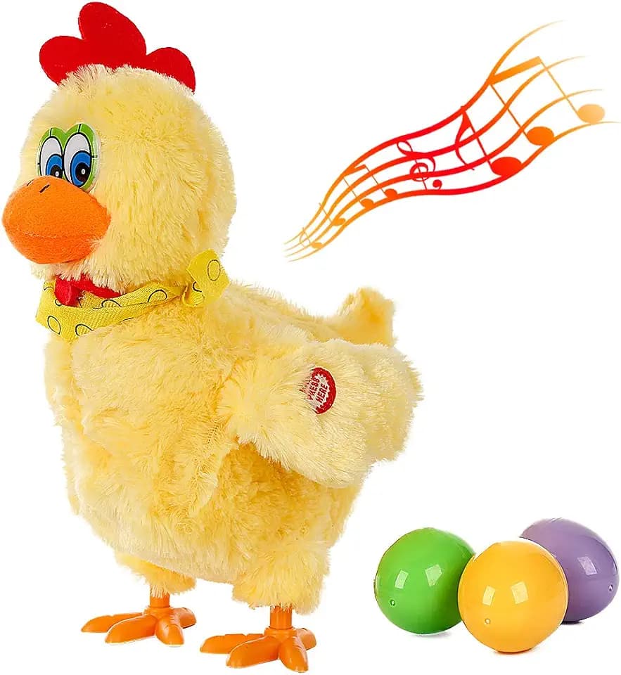 Singing Egg Laying Chicken Toy with Sound Music
