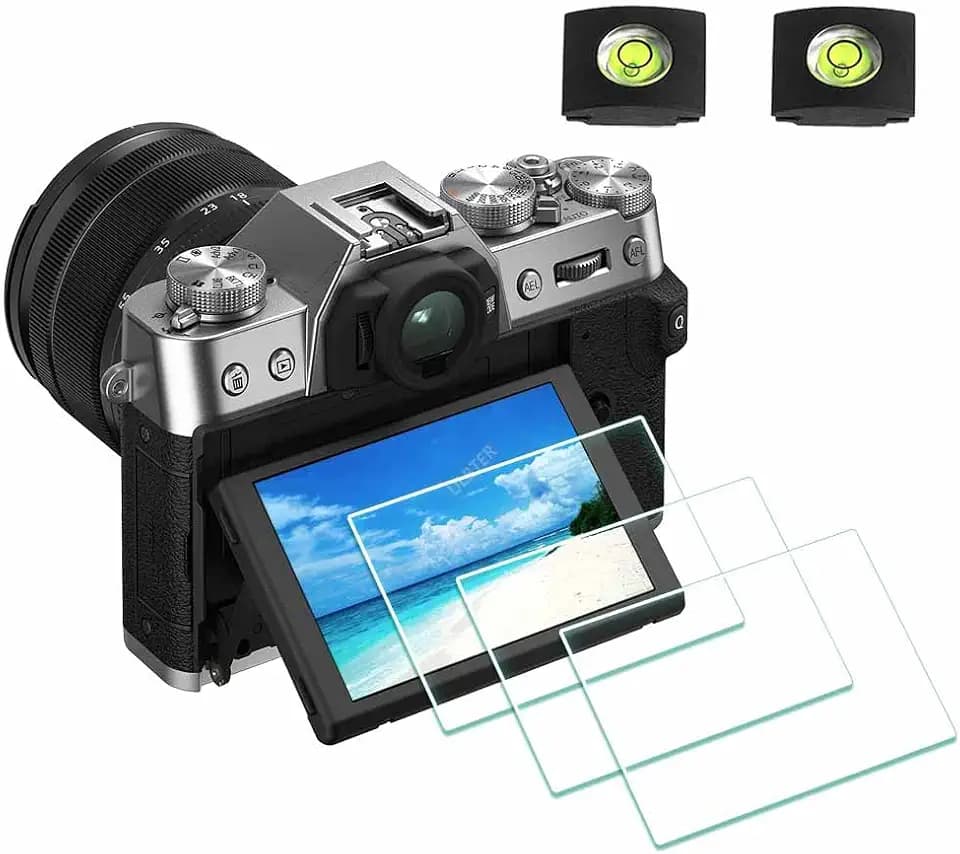 ULBTER Screen Protector for Fujifilm XT30 II X-E3 XF10 X-T100 XA2 [3+2Pack]