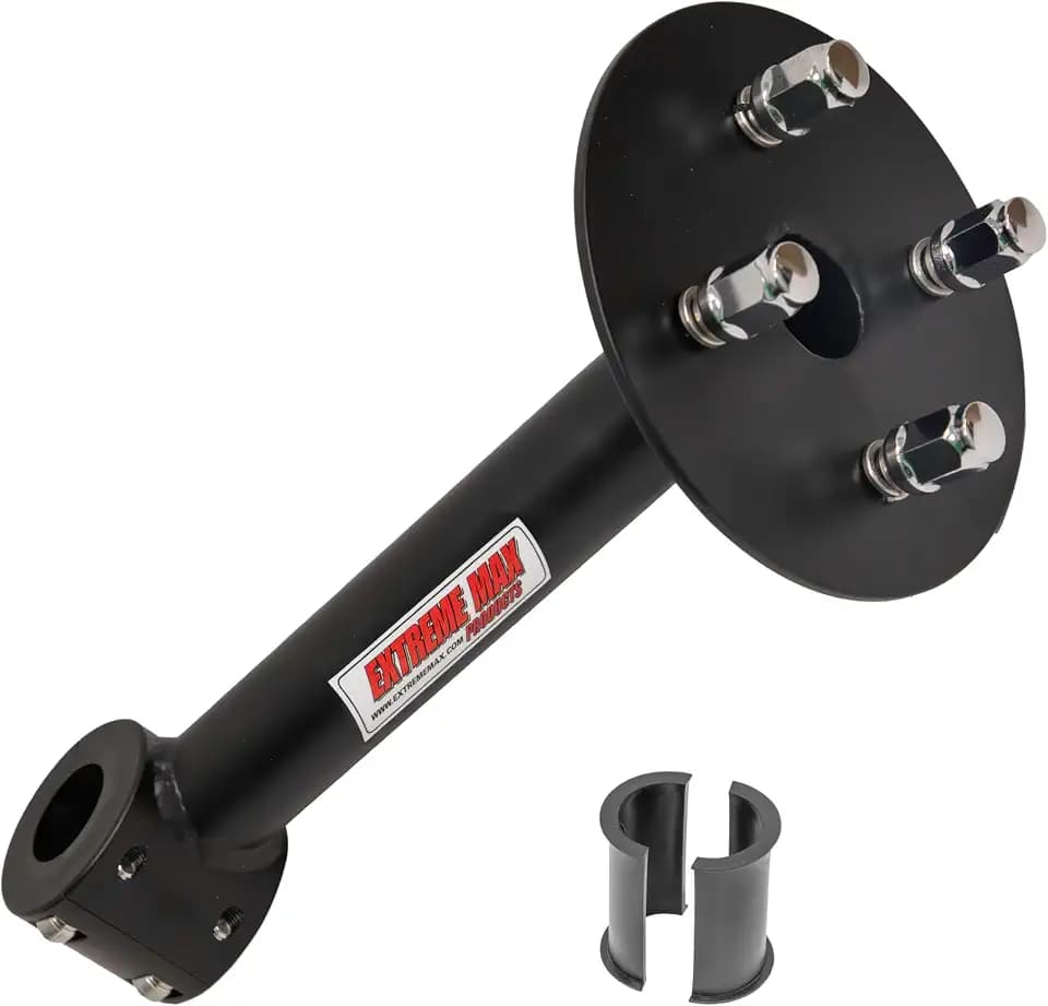 Extreme Max 5001.6767 L-Clamp in-Bed Spare Tire Carrier for Polaris RZR XP Turbo, 1-3/4" Clamp with Bushings Down to 1-1/2"