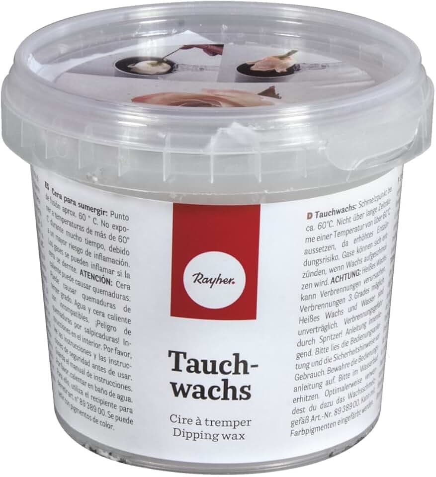 Rayher 3105000 Tauchwachs, Dose 290 g, farblos