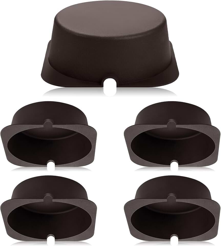 Tuanse 5 Pcs Recessed Light Covers, 8.6 x 8.6 x 2.9 Inch, Bronze