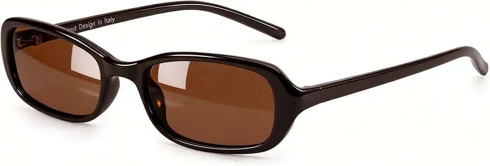 FancyPink Small Y2K Sunglasses for Women, Polarized w UV400 Protection