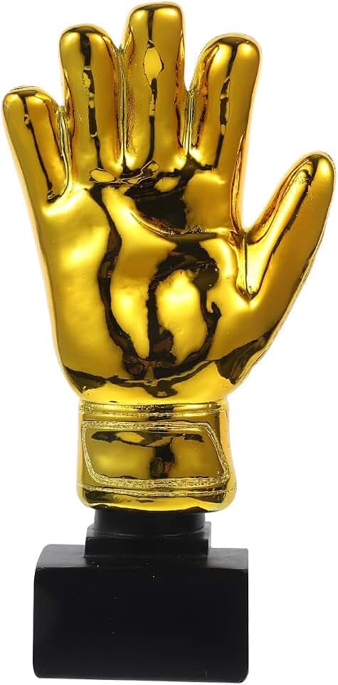 IMIKEYA Award Trophies Goalkeeper Trophy, 10.4 Inch Trophy Gloves Shape Soccer Match Award Cups Fun Prize for Office Kindergarten Celebrations Sports Game Classroom Party Favors for Recognition Gift